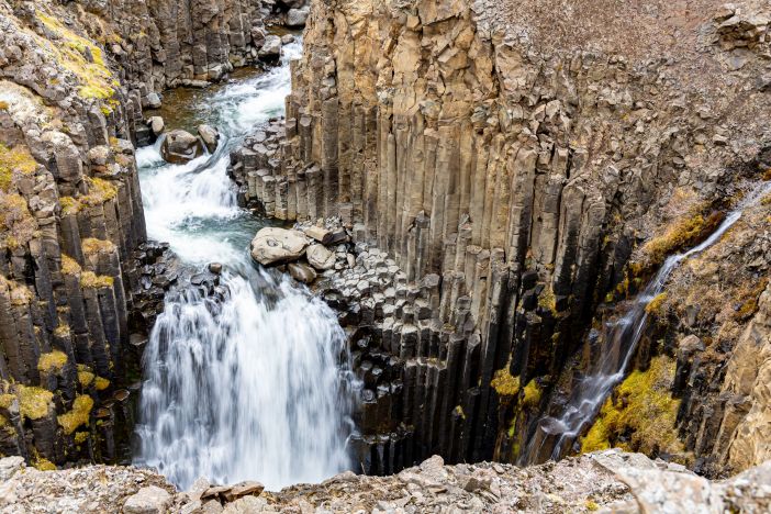 Hengifoss waterfall